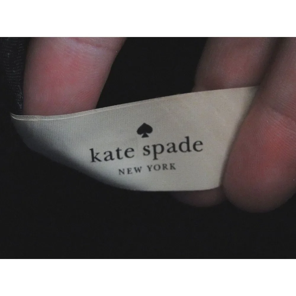 Kate Spade Black Polka Dot Messenger Bag Messenger Bag Pre-owned‎